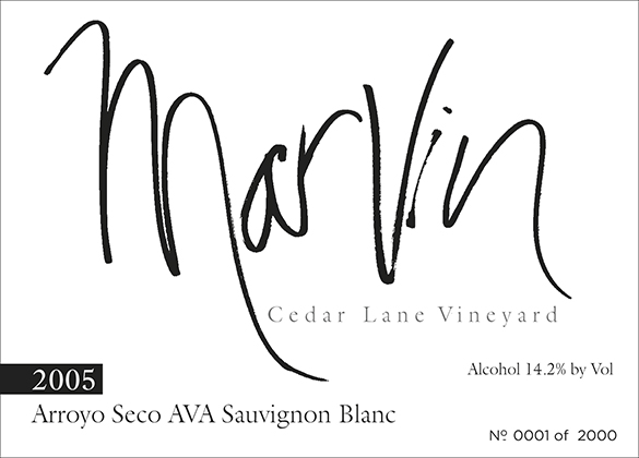 Cedar Vineyard Marvin Label