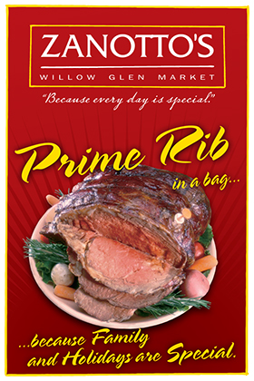 Zanotto's advertisment - Prime Rib